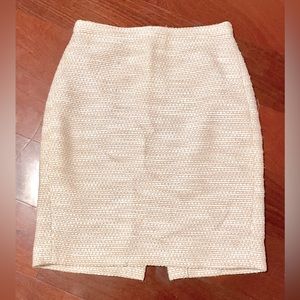 J. Crew pink tweed pencil skirt